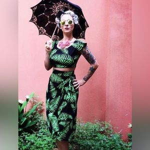 Trashy diva ferns sarong skirt